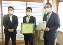 2020年 加賀市マスク贈呈式